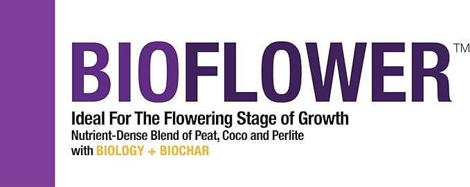 BIOFLOWER - 1.5cu ft - Bag - Blend of Fine Coir, Coarse Peat, & Super Coarse Perlite