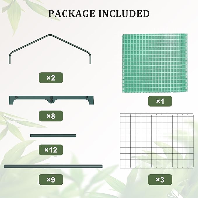 Greenhouse for Indoor Outdoor, Small Plastic Plant Green House 3-Tier Rack Stand Portable Greenhouses with Durable PE Cover for Seedling