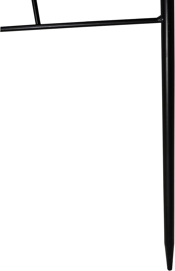 OUTOUR Larger Garden Trellis Plant Support Wire Lattice Grid Panel Stake Fence, 70"x20", for Climbing Plants, Potted Vines Vegetables Vining Flowers Ivy Roses Clematis, Lawn Backyard Patio, Black