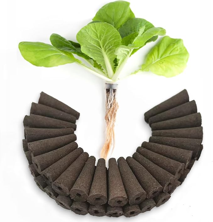 SIULMKOT 60 Pack Hydroponic Grow Sponges Seed Pods Replacement, Rapid Rooting Nursery Sponges Compatible with Aerogarden & Most Hydroponic System