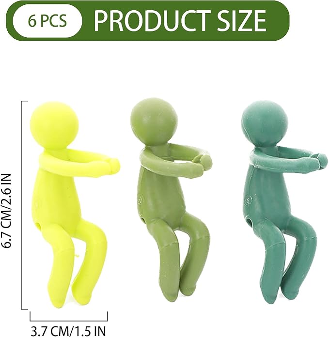 Plant Propagation Buddy, Plant Support Structures, Set of 6, Gifts for Plant Lovers, Plant Stem Support, Propagate Plant Holder, 3 Colors