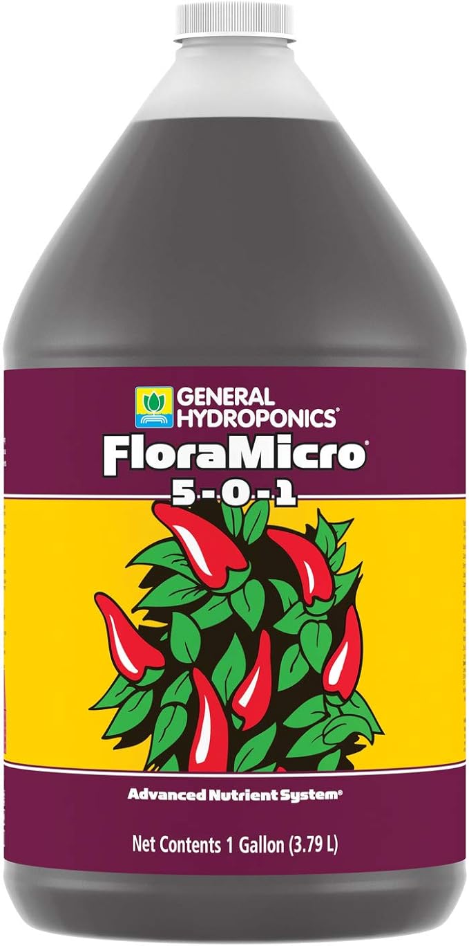 General Hydroponics 718125 Flora Micro, 1 Gallon