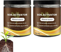2Pcs Soil Activators, Organic Soil Activators and Plant Fertilizers, Soil Pro Activator, Water-Soluble Formula for Optimal Nutrient Uptake, Promoting Plant Rooting 120g