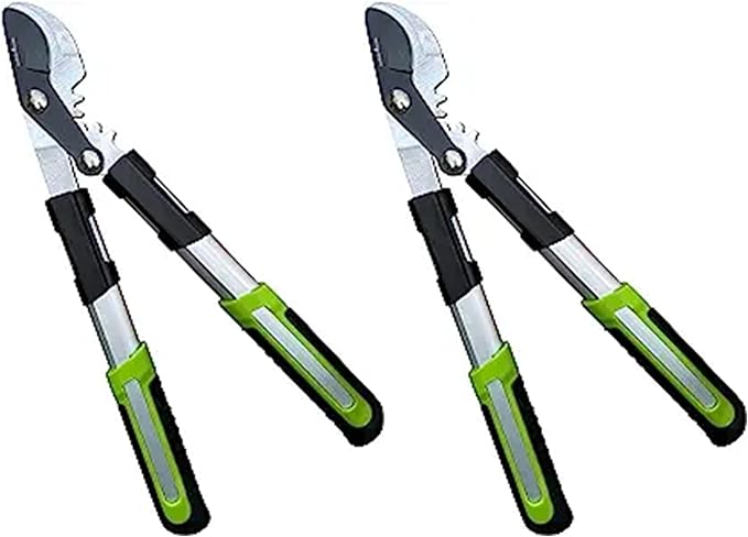 GARDEN GURU Bypass Loppers Tree Trimmer Clipper 3X Cutting Power Gardening Loppers Pruning Shear, Comfort Grip Handles, High Carbon Steel Blade, Heavy Duty Branch Cutter, Cut Thick Branches w Ease (2)
