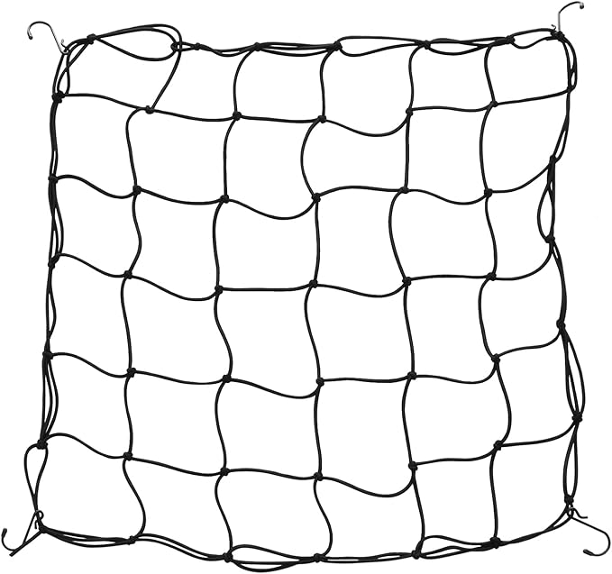 3 x 3Ft Trellis Netting with Hook, Heavy Duty Stretchy Scrog Plant Net Support for Indoor Outdoor Garden Plant Growing Tents