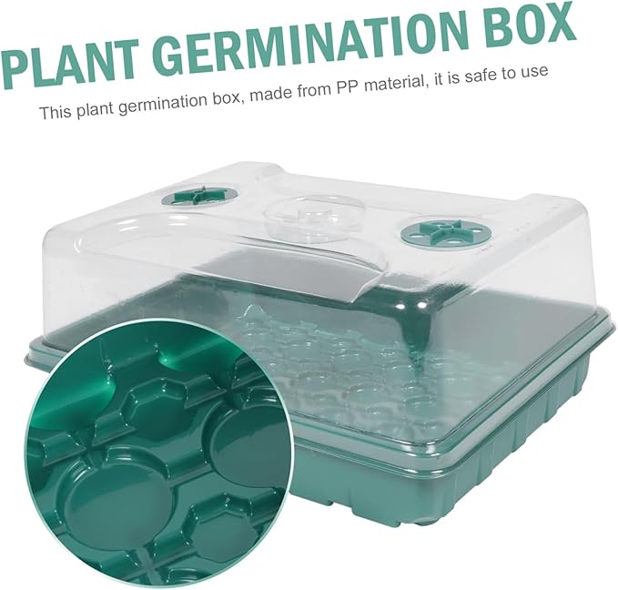 POPETPOP Mini House Growing Case Planting Nursery Tray Heat Moisture Preservation Cover