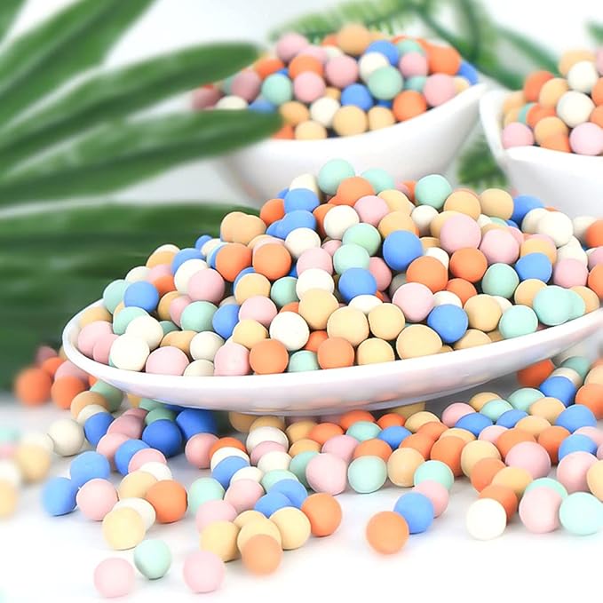 6LBS Clay Pebbles Gardening Ceramsite Orchid Rocks Drainage Water Purification Ceramsite Decor Cultivation Soil Stone Horticultural Grade for Soil Hydroponics Aquaponics