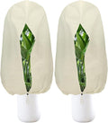 Plant Covers Freeze Protection – 2 Packs 47.2" x 70.8" Thickened Plant Frost Protection Covers, Heavy Duty Winter Plant Covers with Zipper & Drawstring, Reliable Freeze Protection for Outdoor Plants
