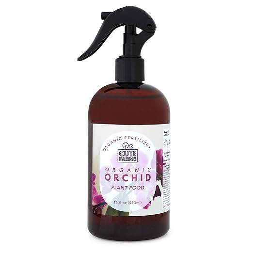 Organic Liquid Plant Food for Orchids - Bloom Booster Plant Food for Orchid Plants (16 oz) Cute Farms