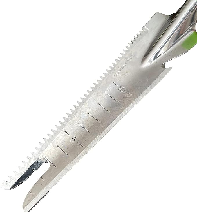 Garden Guru Hand Weeder Trowel with Ergonomic Handle – Stainless Steel Weeding & Digging Knife – Rust Resistant - Perfect for Weeding, Transplanting, Digging, Pruning, Cutting (2 Pack)