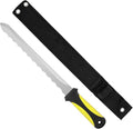 Sod Cutter knife: Insulated knife 11.14-inch sod knife blade, Stainless Steel double-edged for outdoor, Lawn Repair, easy to carry (yellow)