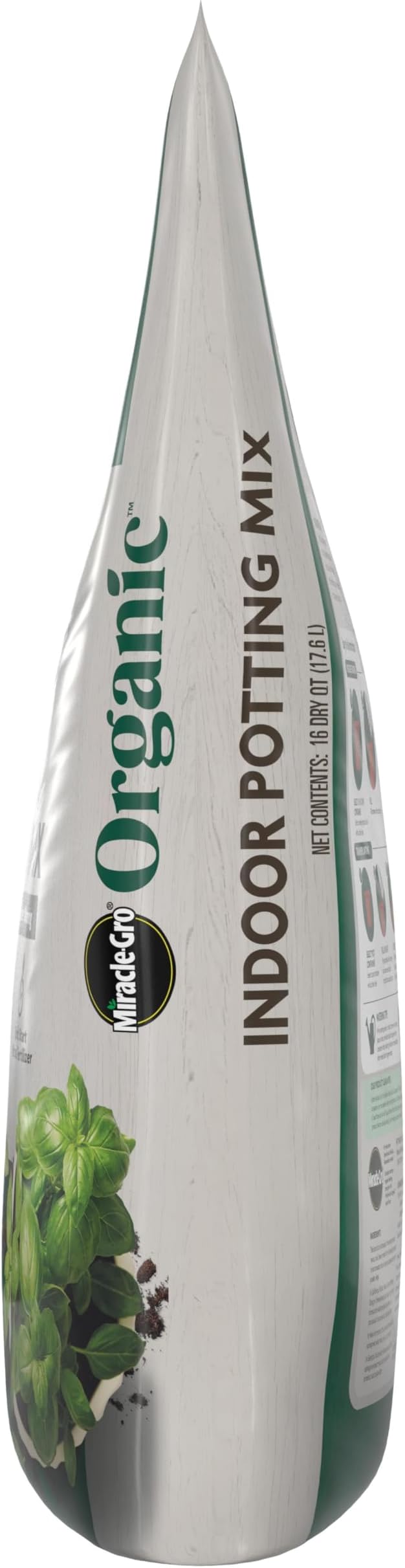 Miracle-Gro Organic Indoor Potting Mix - Protects Against Over and Under Watering, Planting Soil for Indoor Container Plants, Houseplants and Starter Plants, OMRI Listed, 16 qt. (2-Pack)