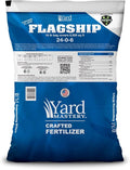 24-0-6 Flagship Granular Lawn Fertilizer with 3% Iron, Bio-Nite™ (18 lb Bag Covers 6,000 Square Feet) with 6% Potassium, Micronutrients and 24% Slow Release Nitrogen Fertilizer for Lawn Care