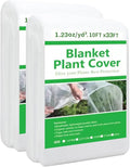 2 Pack Plant Covers Freeze Protection,10ft x 33ft Frost Cloth Plant Cover Blanket for Outdoor Plants Winter or Floating Row Covers Freeze Protection Garden Covers for Vegetables Raised Beds Insect
