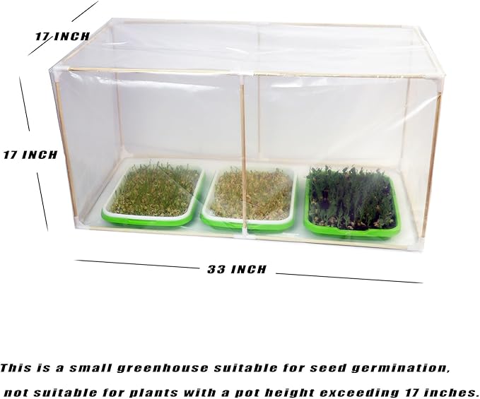 Mini Greenhouse for Indoor Plants ,Nursey Greenhouse for Seed Starter Tray,Plant Cover Freeze Protection,Small Green House for Seed Germination Kit