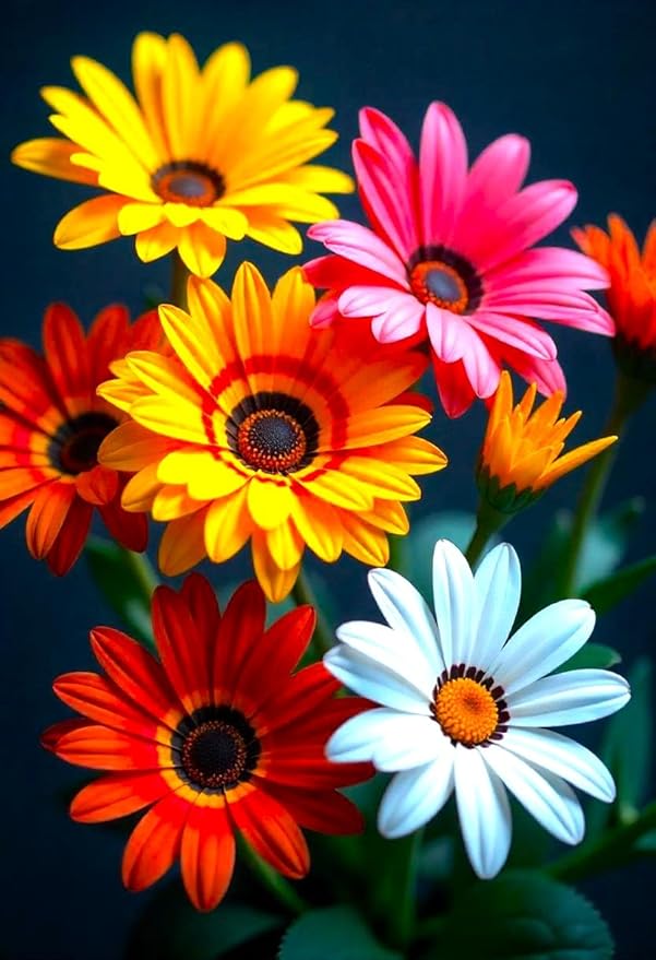 Showy Multicolor Gazania Seed Mix 100+ Seeds for Planting Non-GMO