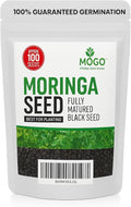 100 Moringa Seeds Approx | Moringa Seeds for Planting | Edible, Excellent Germination | Premium Grade PKM1 | Semillas de Moringaa Seed for Eating | Malunggay