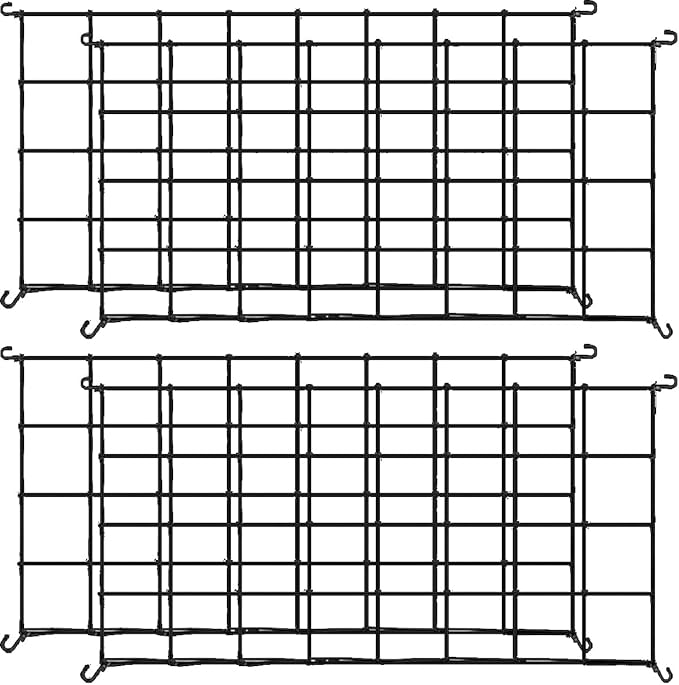 4 Pack Trellis Net for Grow Tent 2 x 4Ft Heavy-Duty Elastic Plant Net with12 Hooks Flexible Elastic for Gardening, and Horticulture(Plastic)