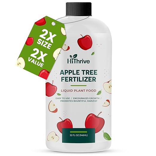 32oz Apple Tree Fertilizer - Makes 32 Gallons of Apple Tree Fertilizer, Nutrient-Rich Plant Food for Fruit Trees - Promotes Strong Branches, Healthy Foliage, and Juicy Apples