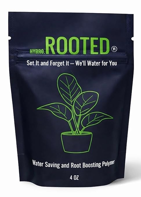 Advanced Water Retention & Root Growth Soil Additive with Polymer & Mycorrhizae for Houseplants Gardens Raised Beds Landscapes Hydro-Rooted Plants Enhances Moisture Retention & Nutrient Uptake