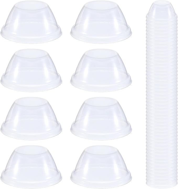 50 Pcs Humidity Domes for Plants Outer Diameter 4.7 cm/1.85 inch Replacement Grow Dome Hydroponic Cups Seed Starting for Growing Basket, Greenhouse, Hydroponic Growing System Flower Transparent