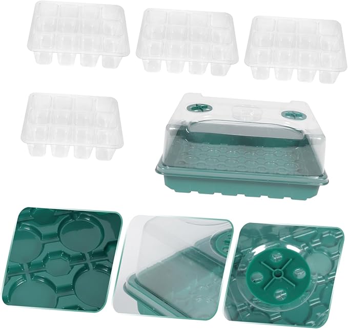 POPETPOP Mini House Growing Case Planting Nursery Tray Heat Moisture Preservation Cover
