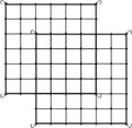 iPower Elastic Trellis Netting for 3x3FT, Heavy-Duty Plant Net with Hooks, Flexible Hydroponics Support for Indoor Plants, Gardening, and Horticulture, 2Pack