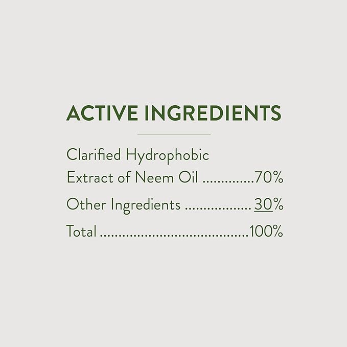 Garden Safe Neem Oil Extract Concentrate, For Organic Gardening, Fungicide, Insecticide, Miticide, Neem Oil For Plants, 10 fl Ounce