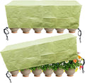 EJW Planter Cover, Plant Covers Freeze Protection,2 Pack 68" 17.8" 15.8" Planter Covers for Winter, Frost Cloths for Outdoor Plants, Raised Bed Covers for Winter.