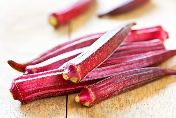 Red Okra Seeds – Abelmoschus Esculentus | Vibrant Red Pods | Heat-Tolerant & Nutritious Vegetable