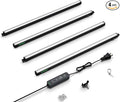 VIVOSUN T5 Grow Lights for Indoor Plants, 5000K Full Spectrum 60W (4 x 15W), 2FT LED Plant Light Strip with Timer & Dimming Controller for Seed Starting, Hydroponics, SGS Compatible, Linkable, 4-Pack