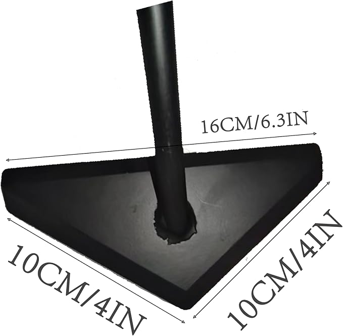 Triangle Garden Hoe, Carbon Steel Push-Pull Weeding Tool, Equipped with 57.5" Stainless Steel Long Handle – A Long-Handle Weeder for Digging, Weeding, Hoeing and Loosening Soil