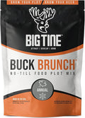 Big Tine Food Plot Mix, Deer Attractant, Buck Brunch, No-Till Food Plot Mix, 4 lbs Bag, Great for Remote Plots, Fast Growing, Shade Tolerant