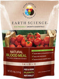Earth Science – Natural Blood Meal Plant Food – Feed & Grow Plants Naturally – Activate Compost Piles – Vibrant Color –More Blooms and Bigger Harvests 4lb