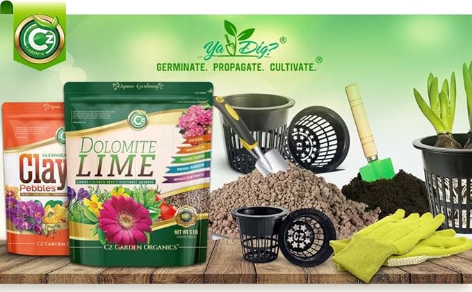 Organic Dolomite Lime - Made in USA - Garden Soil Amendment Fertilizer for Lawns, Plants & Flowers. Calcium/Magnesium Additive. Safely Stabilize pH. Cures Blossom End Rot in Tomatoes. OMRI Listed