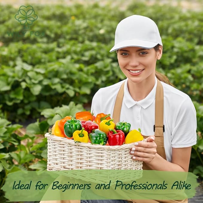 Premium Rare Bell Pepper Seeds – 150 Heirloom Non-GMO Vegetable Grow, Sweet, Crisp & Juicy PeppersSeeds for Planting - Sweet Capsicum Seeds for Garden, Patio, Balcony – Easy to Grow (Bell Pepper)
