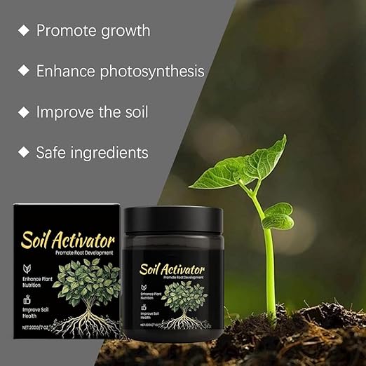 Soil Activator Black Water, Soil Pro Activator for Plants, Concentrated Soil Revitalizer for Lawn, Garden, Vegetables & Indoor Outdoor Plants (1 PC)