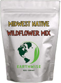 Earthwise Midwest Native Wildflower Seed Mix – 1/2 lb – Covers 500 sq ft – Region-Specific Flowers for Pollinators & Meadowscaping