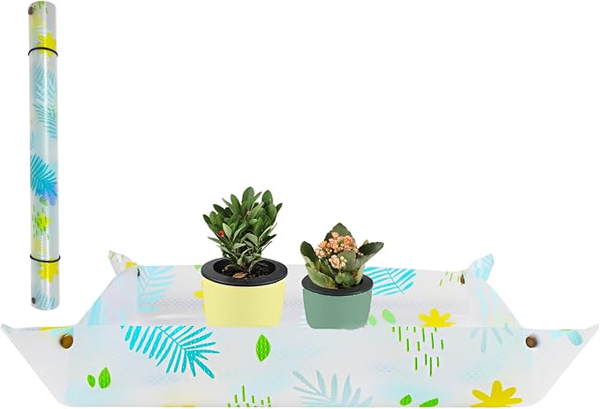 Herda 32.4" Repotting/Potting Soil Mat for Indoor Plants,Thicker Potting Tray for House Plants, Succulents,Cactus, Pots, Soil,Bonsai Tool,Gardening Accessories Plant Lovers Gifts (32.4"x 23.3")
