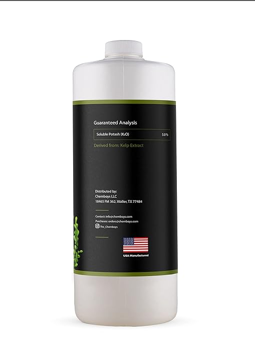 Chemboys Super Kelp Liquid Seaweed Fertilizer – Kelp Plant Food Supplement for Plant Growth Bloom & Yield Boost – Liquid Kelp Seaweed Concentrate Garden Fertilizer - 8 fl oz
