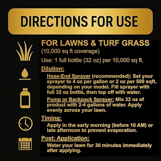 Humic Acid Liquid Aeration Lawn - Humic Acid & Fulvic Acid Liquid Concentrate - 10,000 sq ft - Organic Plant Food Enhancer for Lawn, Plants, Turf Grass & Garden Soil Treatment Conditioner & Aerator