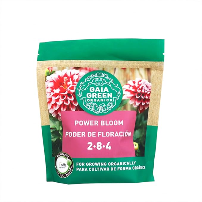 Gaia Green Power Bloom Fertilizer, 500 g Pouch High Phosphate Organic Mineral Blend for Robust Flowering and Root Development in Professional Gardening and Sustainable Organic Plant Growth