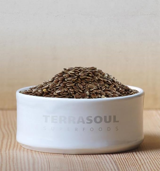 Terrasoul Superfoods Organic Brown Flax Seeds, 4 Lbs (2 Pack)