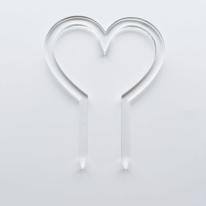 Heart Shape Super Clear Trellis, Hoya Trellis, Indoor Plant Trellis, Houseplant Trellis, Plant Gift, Plant Support and Growth (4'' x 5'')