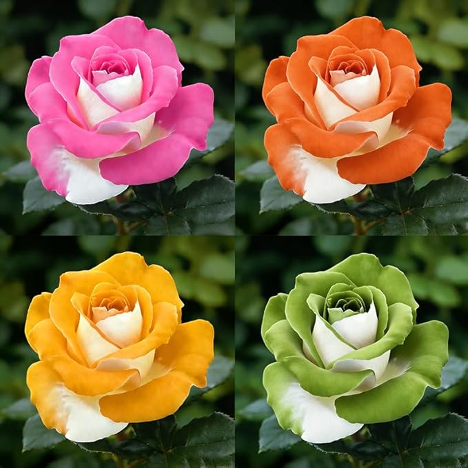 45+ Mixed Color Rose Flower Seeds for Planting, Perennial Bloom,Fragrant Garden Decor