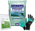 Coast of Maine CA1000 Castine Raised Bed Mix 1 cf with My Garden Pool 7-in-1 Soil Test Strips, 20 ct. and Claw Gardening Gloves