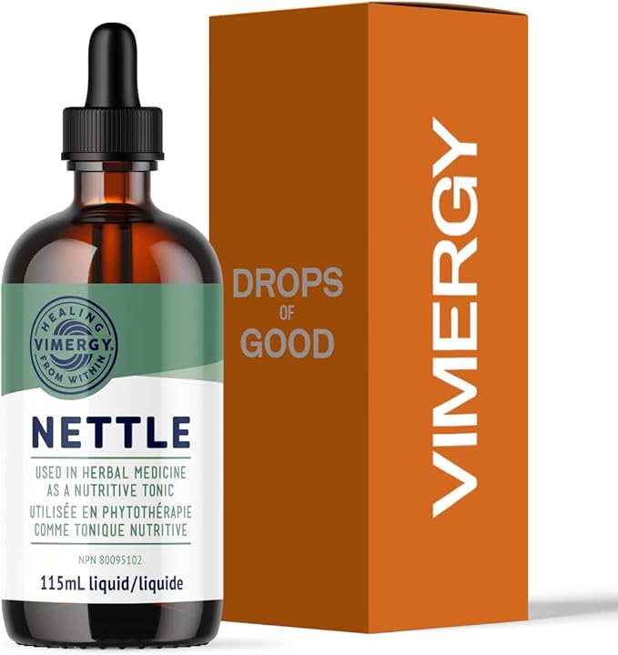 Vimergy Nettle – Superfood for Healthy Cellular Response* – Promotes Bone Health* – USDA Certified Organic, Vegan, Gluten-Free – 115 mL (57 Servings)
