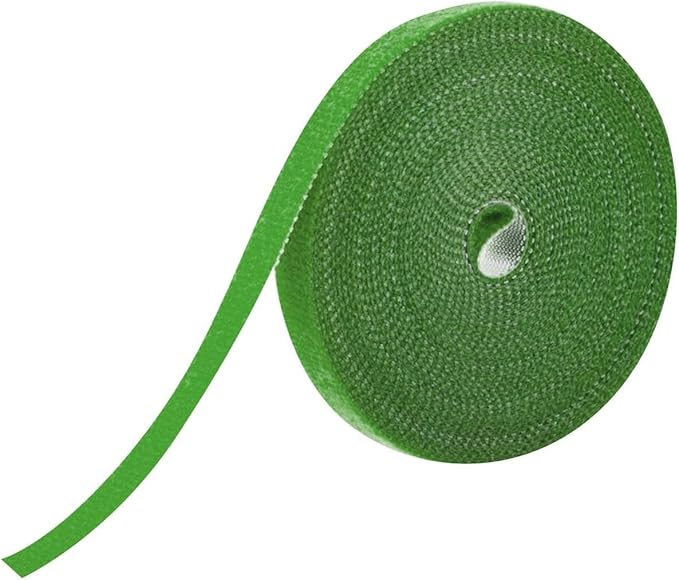 2Pcs Green Plant Tape Garden Tapes, 10ft Plant Ties Tape Garden Ties for Climbing Plants Adjustable for Plants Outside Plant Supports,Plant Support Structures