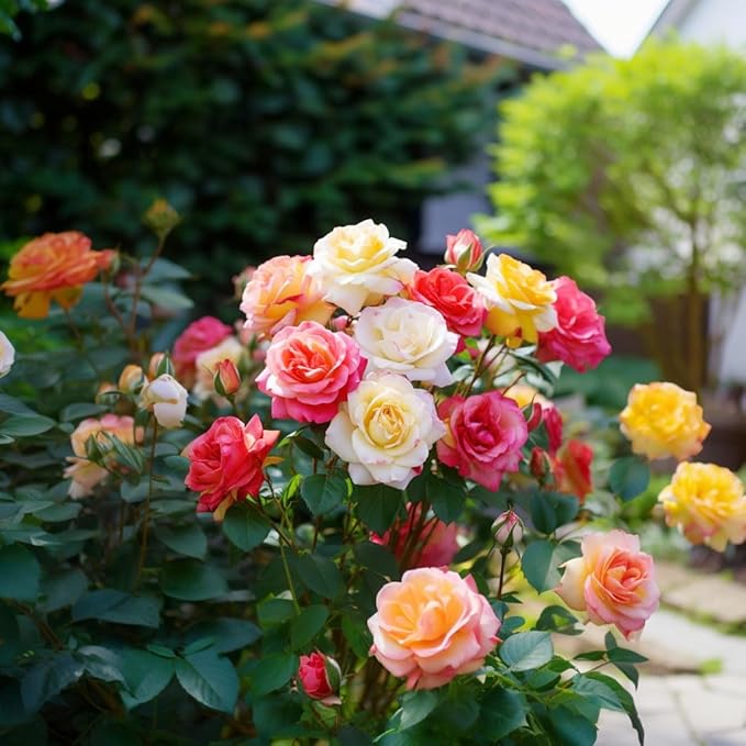 250+ Mix Climbing Roses Flowers Seeds -Rose Bushes Vine Climber Rose Seeds for Planting Outdoors-High Germination Rate Ornamental Your Garden