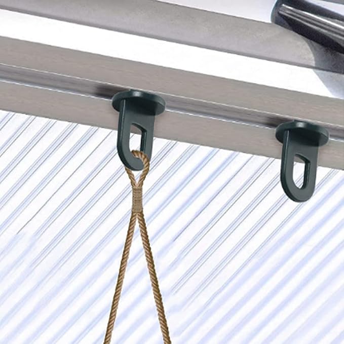 BESTonZON Greenhouse W Type Wire Clips Stainless Steel W Clips for Glass Pane Fixing Greenhouse Accessories Sturdy Overlap Clamps for Garden Plant Germination Equipment